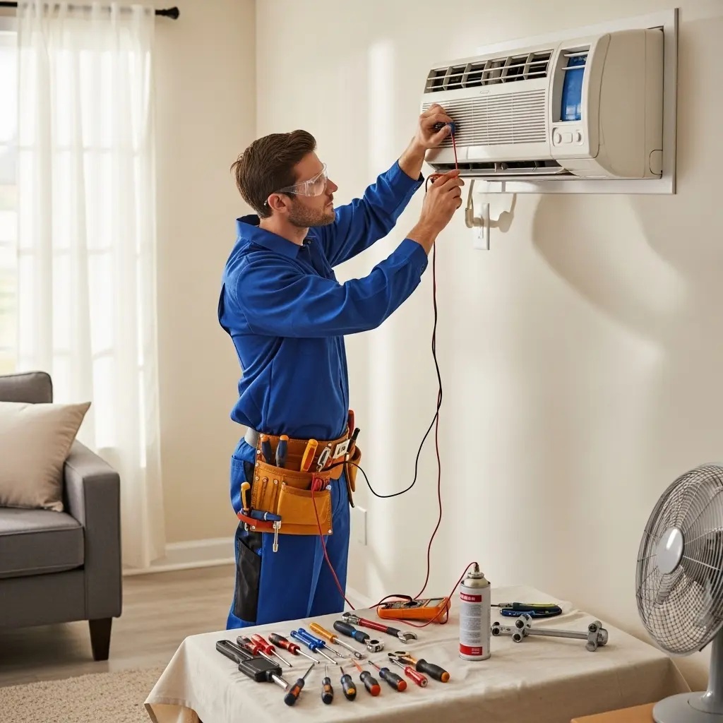 Keçiören Whirlpool Whirlpool klima gaz dolumu ve bakım – Enerji verimliliği artırıldı. - Teknik servis örneği